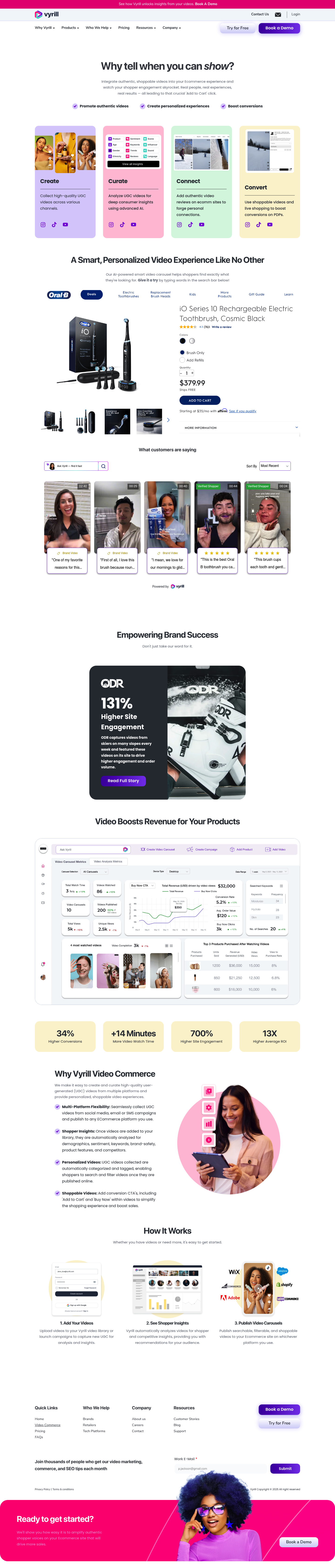 Vyrill Agentic Video Commerce Platform screenshot