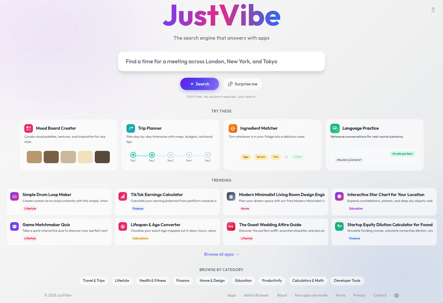 JustVibe screenshot