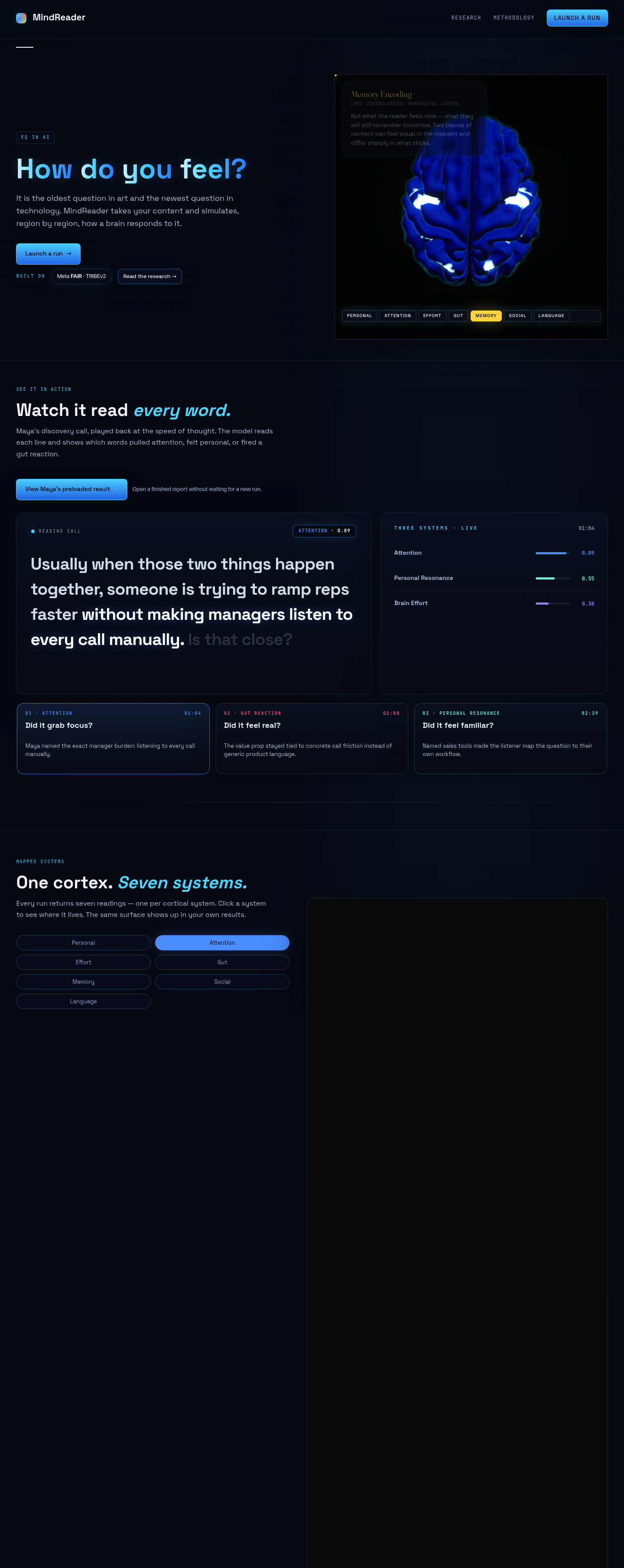 MindReader v1 screenshot
