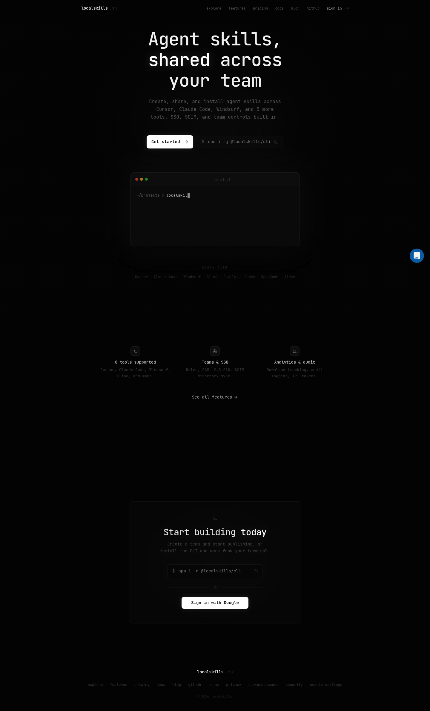 localskills.sh screenshot