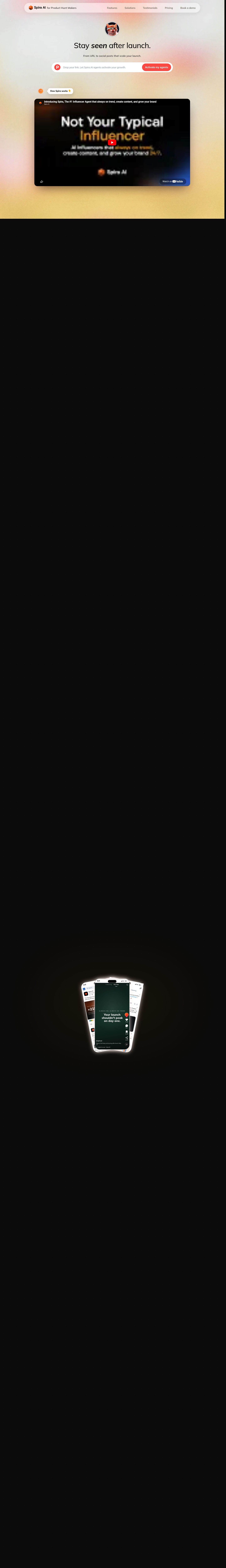 Spira for Product Hunt Makers screenshot