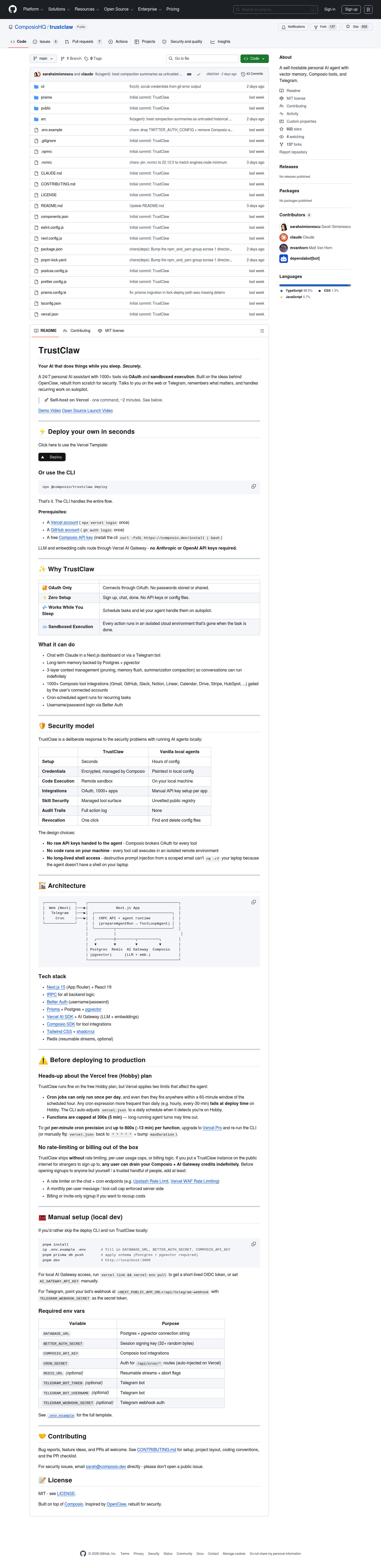 TrustClaw by Composio screenshot