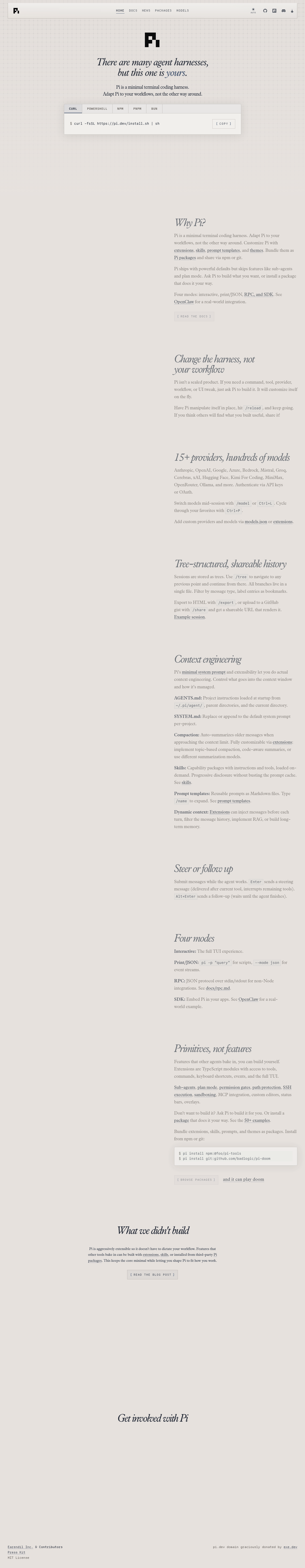 Pi Coding Agent screenshot