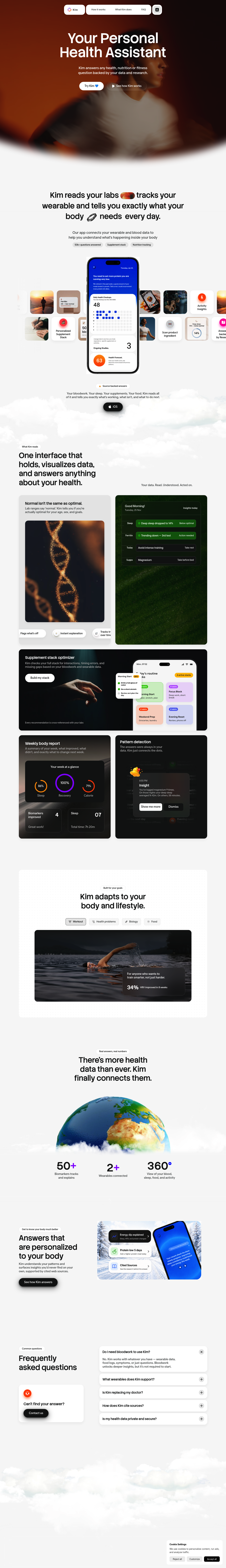 Kim Personal Health Assistant screenshot