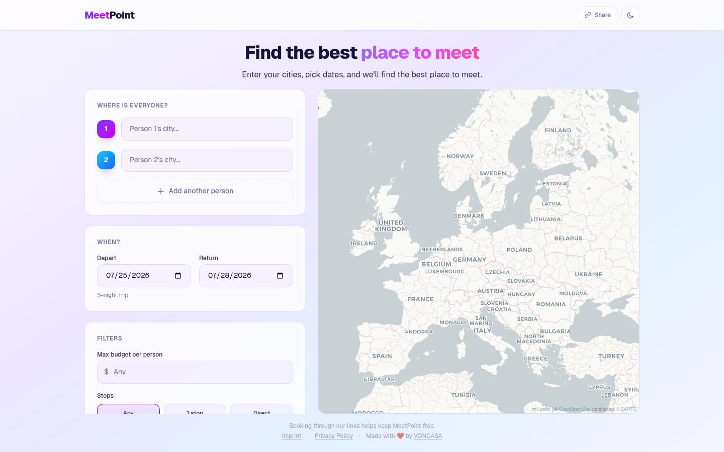 MeetPoint screenshot