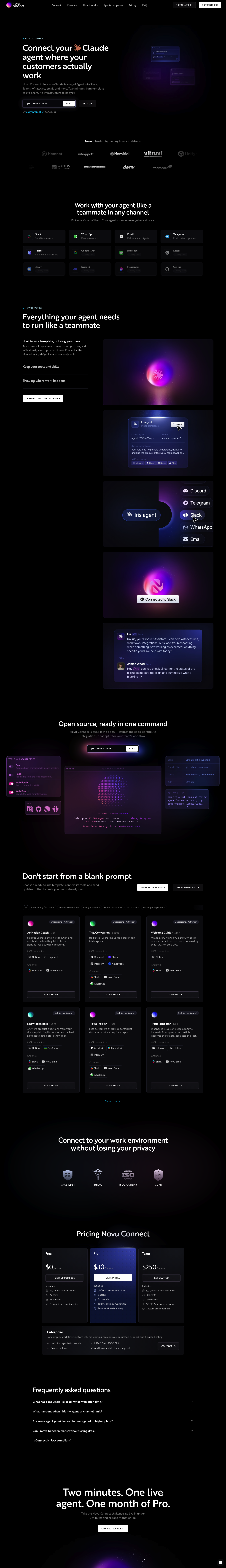 Novu Connect screenshot