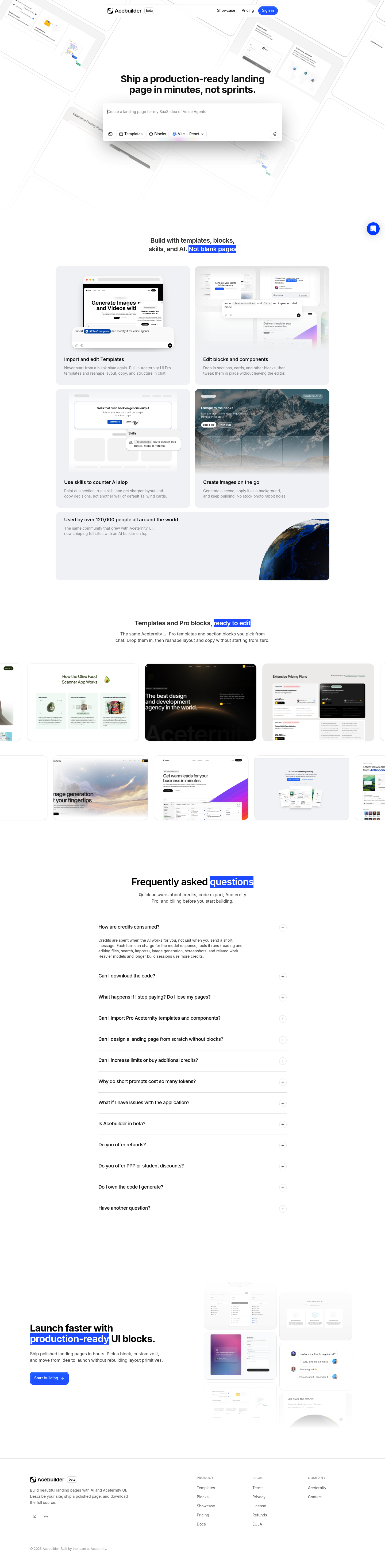 Acebuilder screenshot