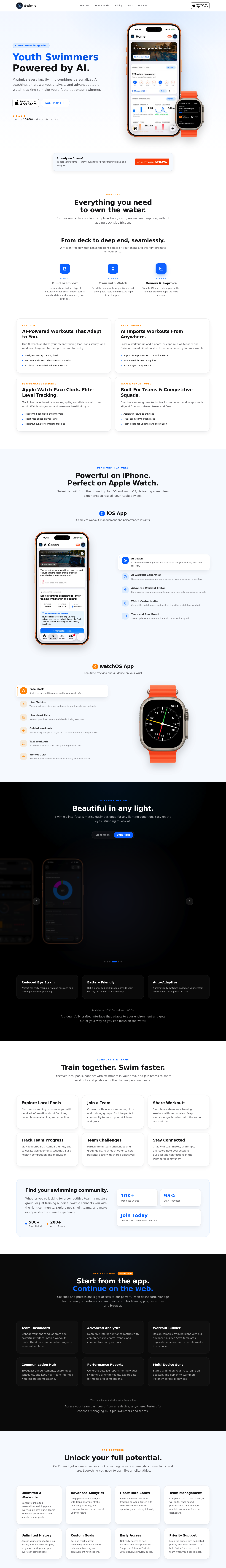 Swimio screenshot