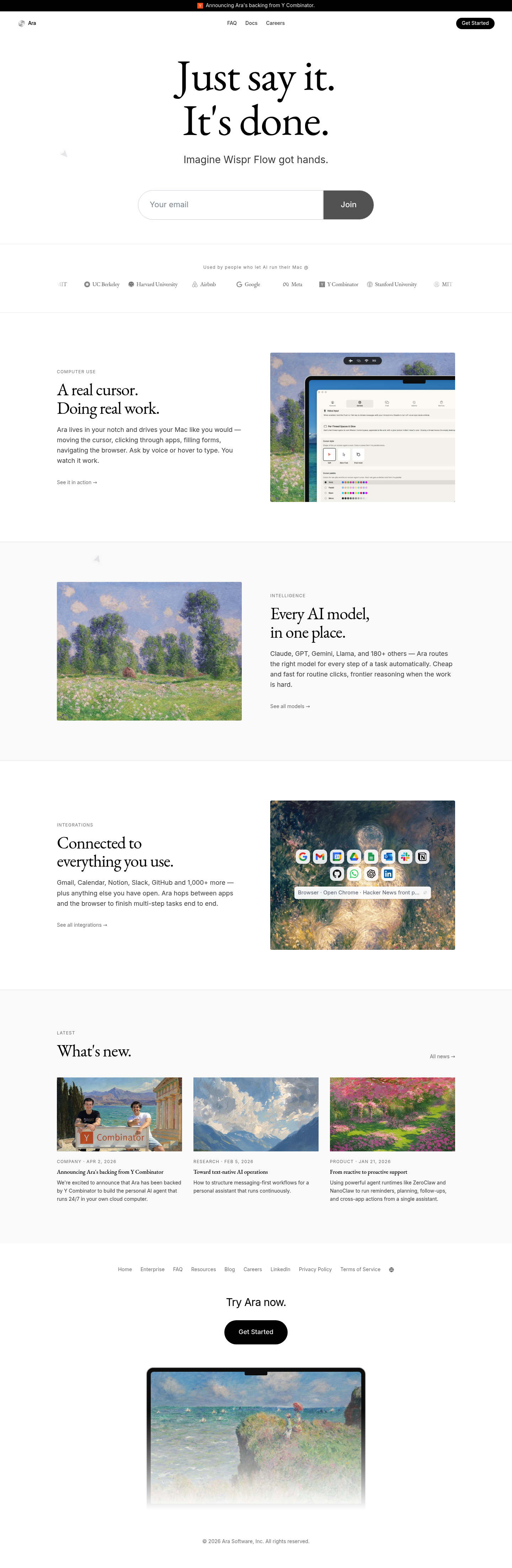 Ara screenshot