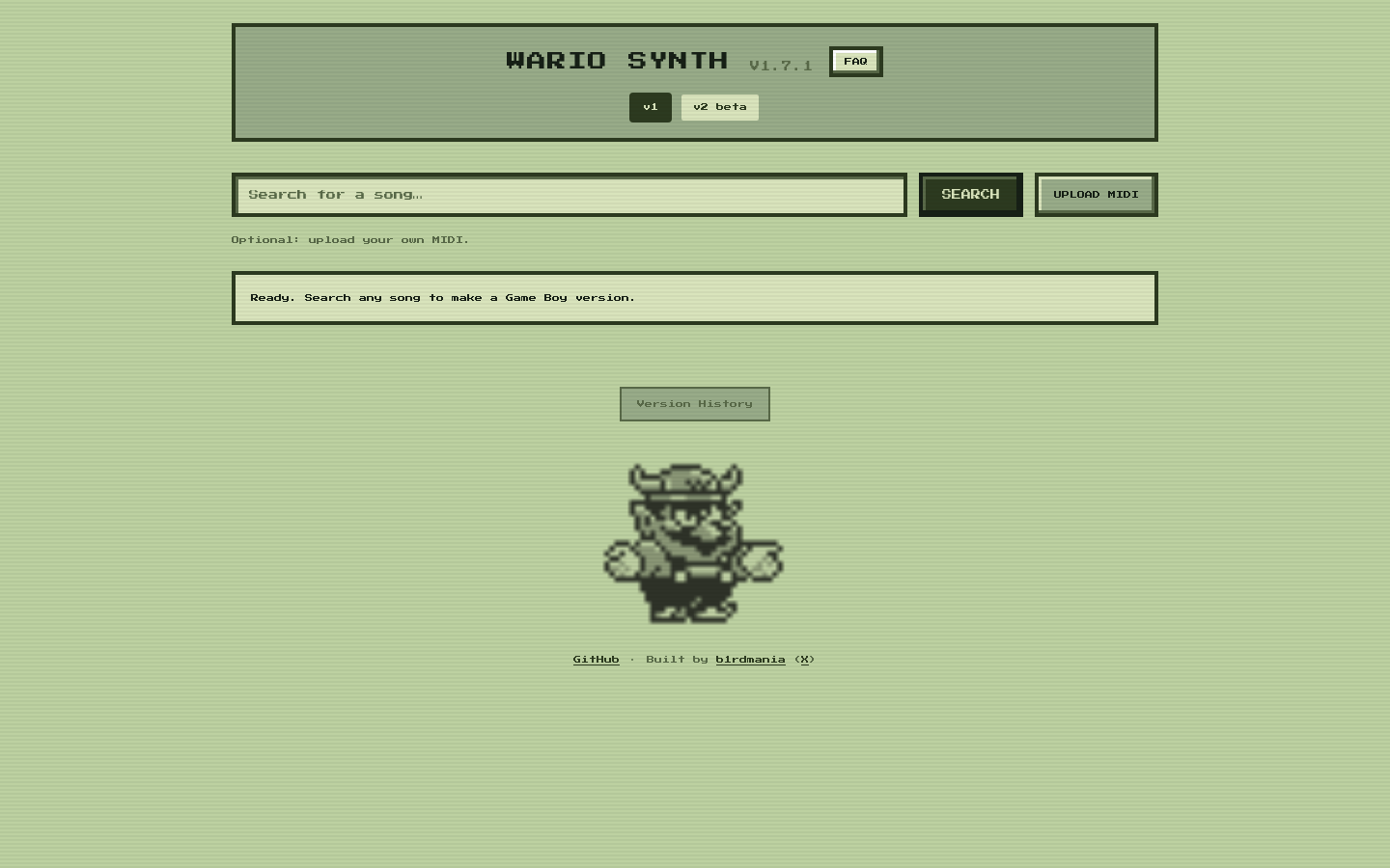 Wario Synth screenshot