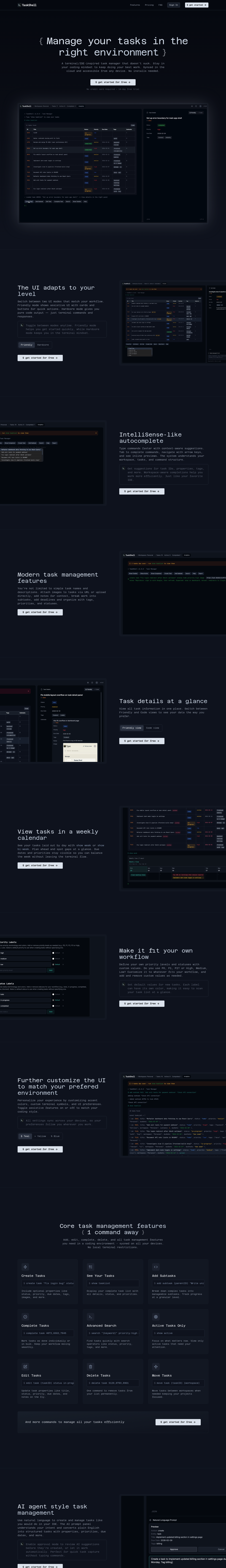 TaskShell screenshot