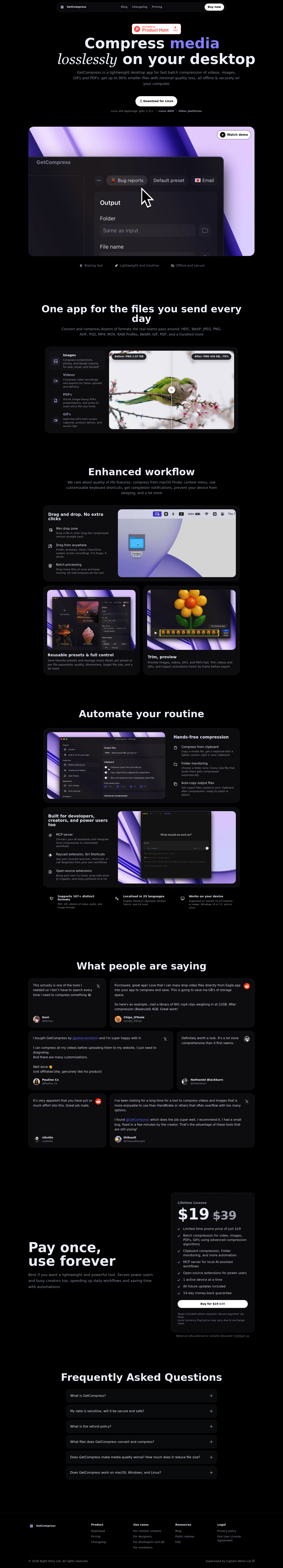GetCompress screenshot