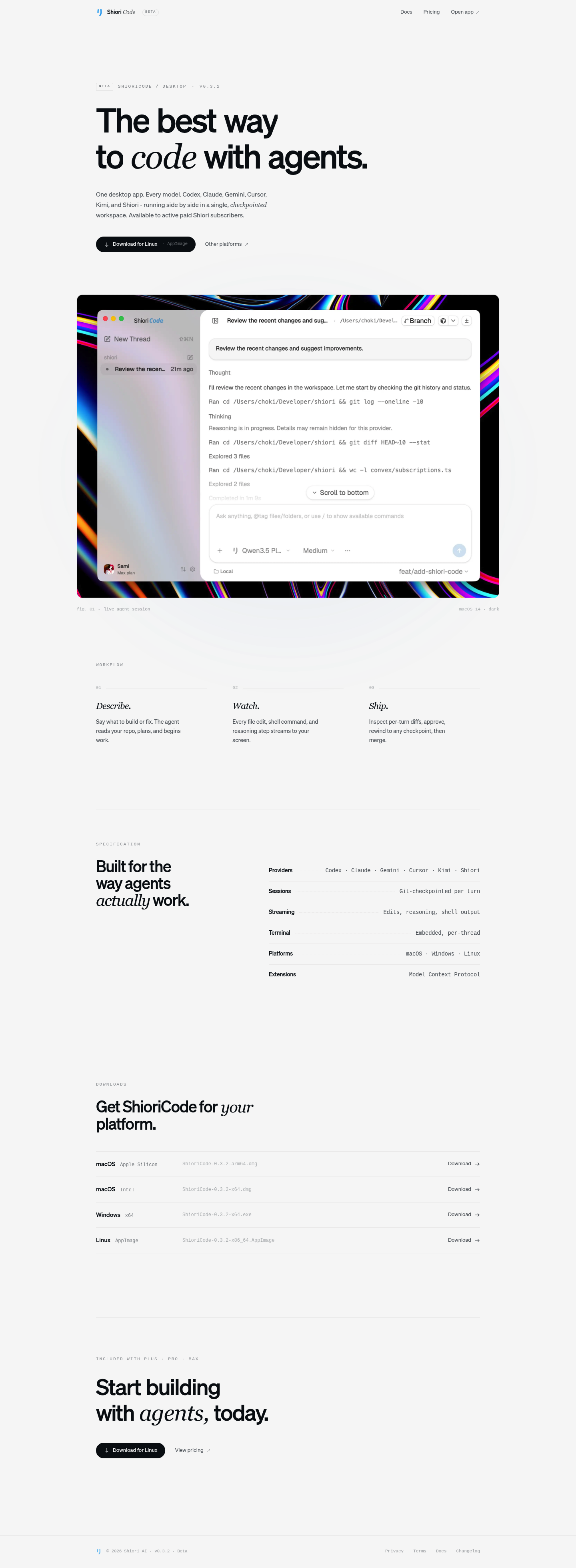 ShioriCode screenshot