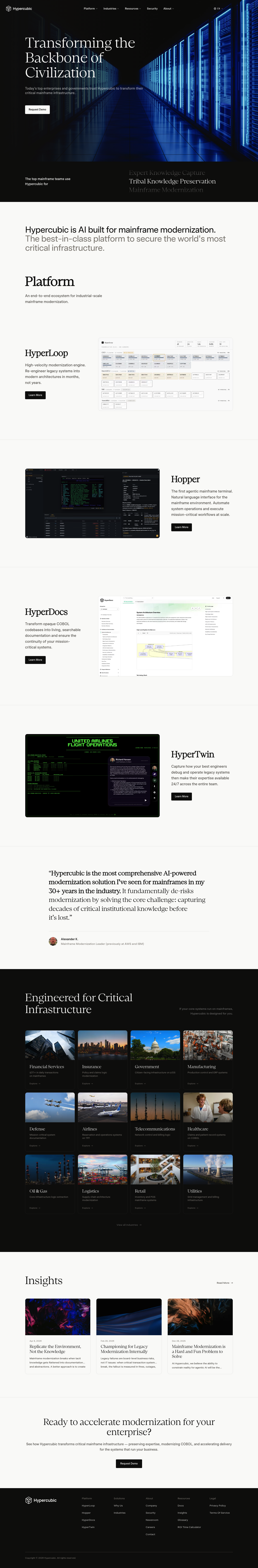 hypercubic.ai screenshot