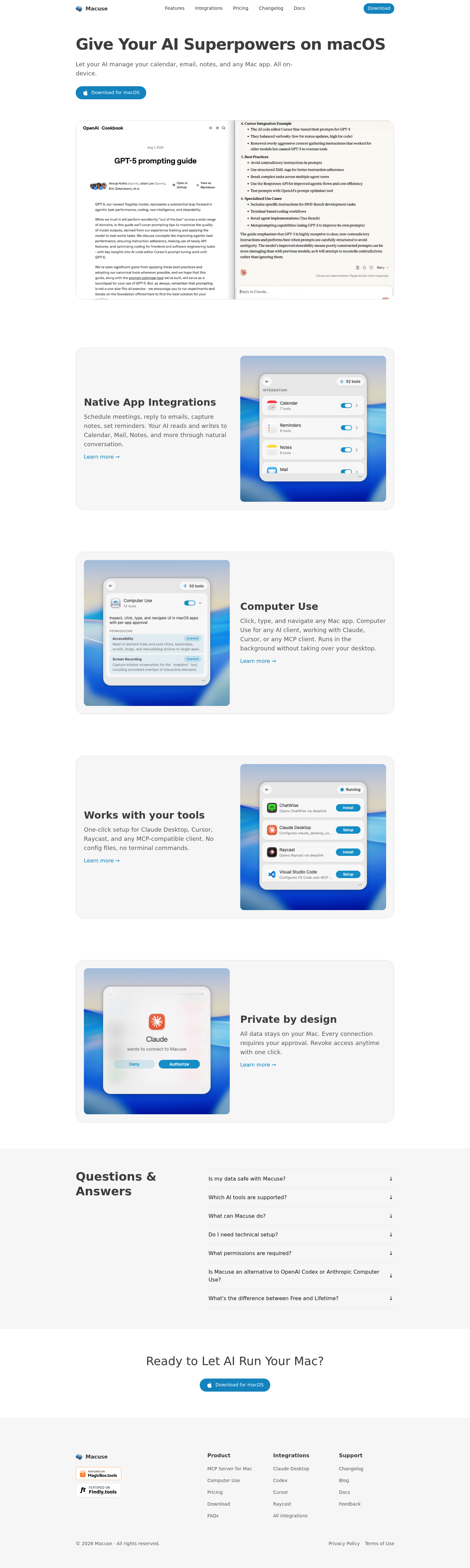 Macuse screenshot