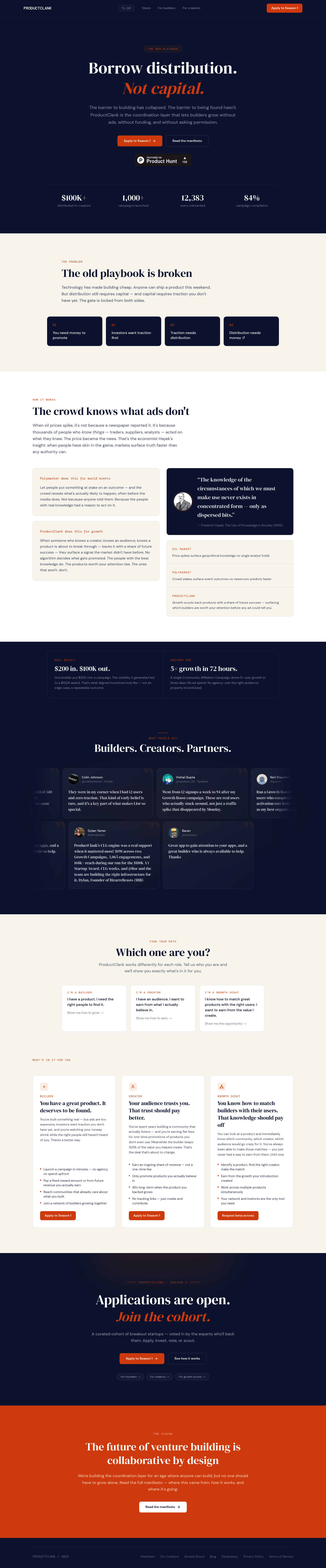ProductClank screenshot