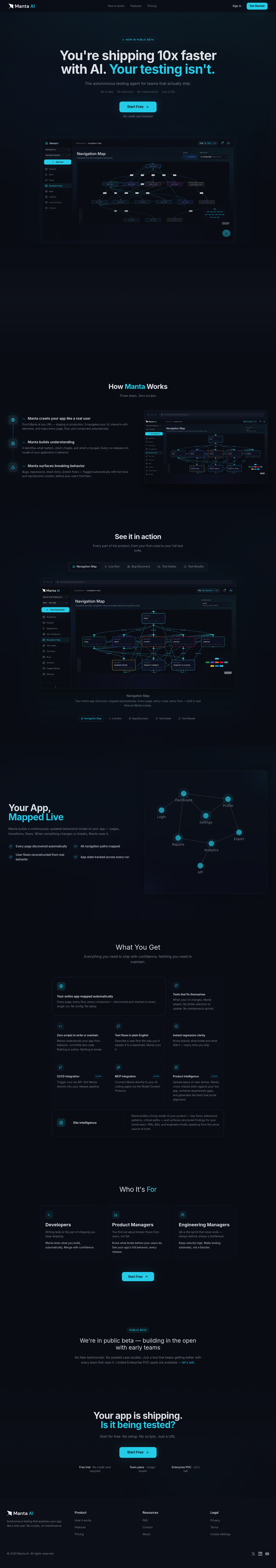 Manta AI screenshot