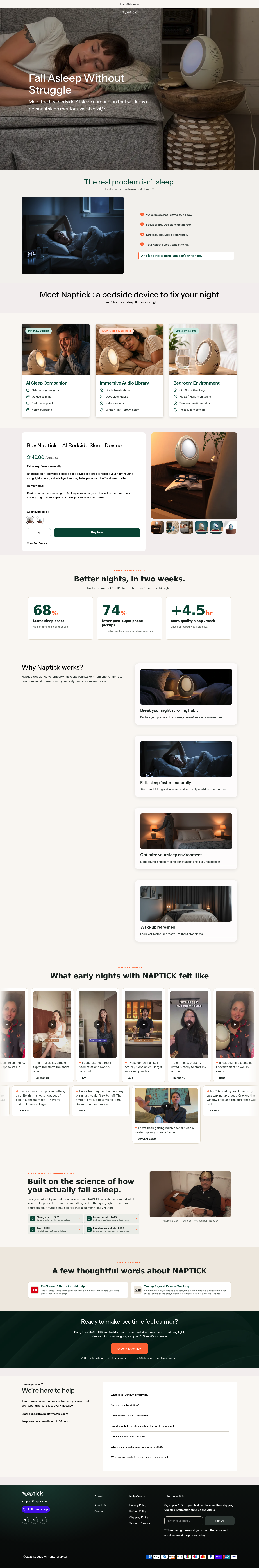 Naptick AI screenshot