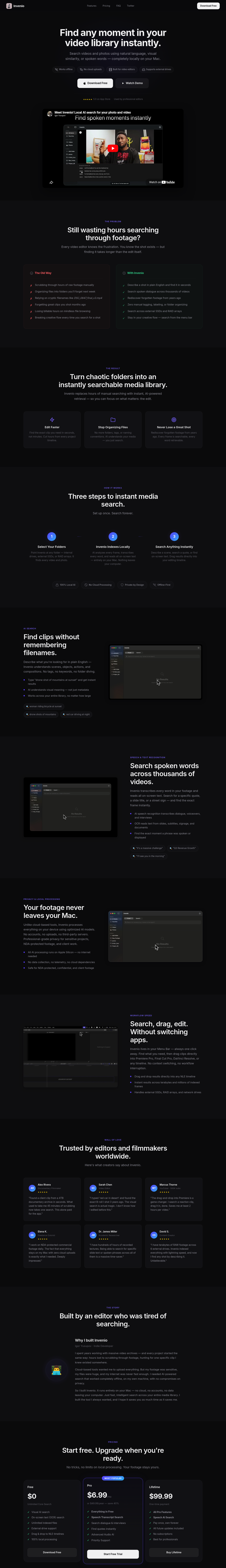Invenio screenshot