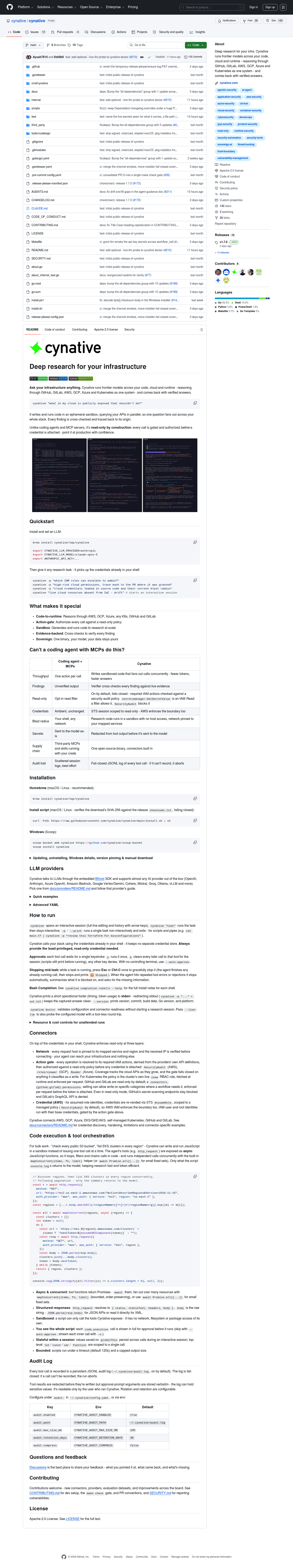 Cynative Security Research Agent screenshot