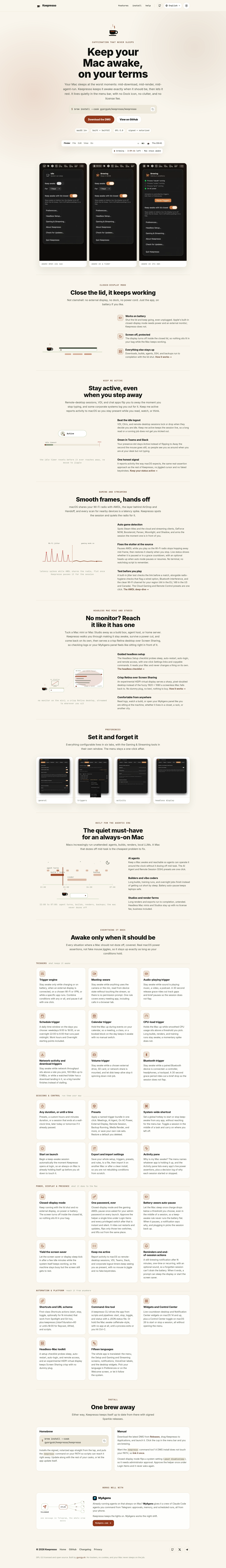 Keepresso screenshot