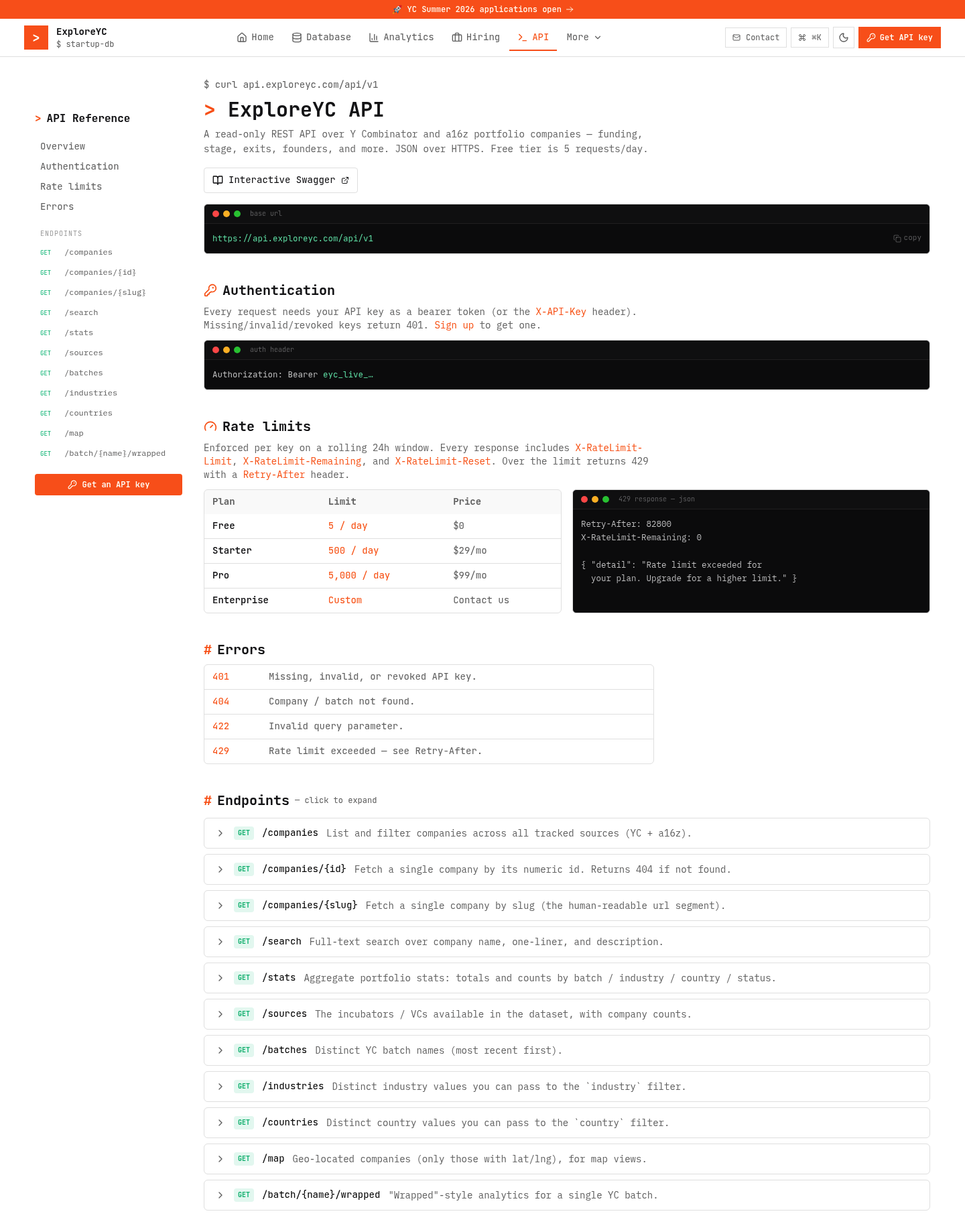 ExploreYC screenshot