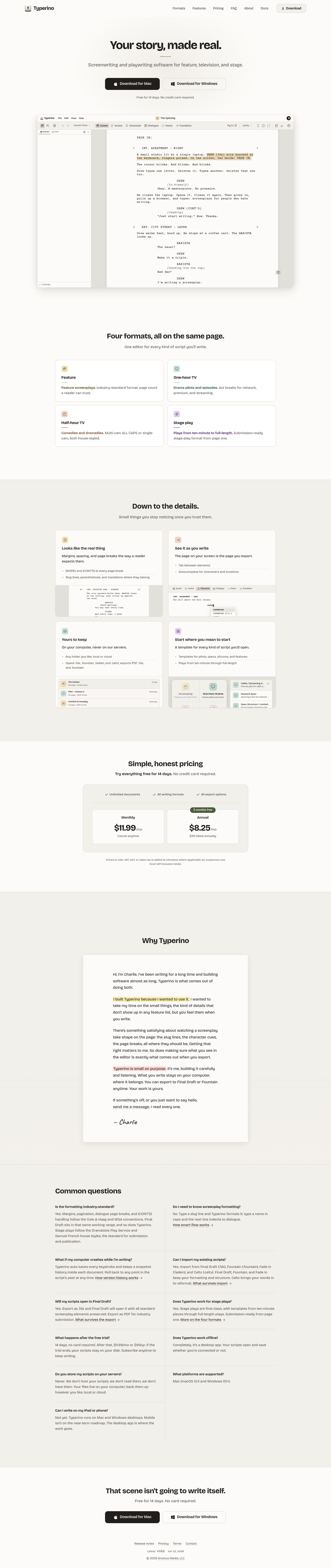 Typerino screenshot