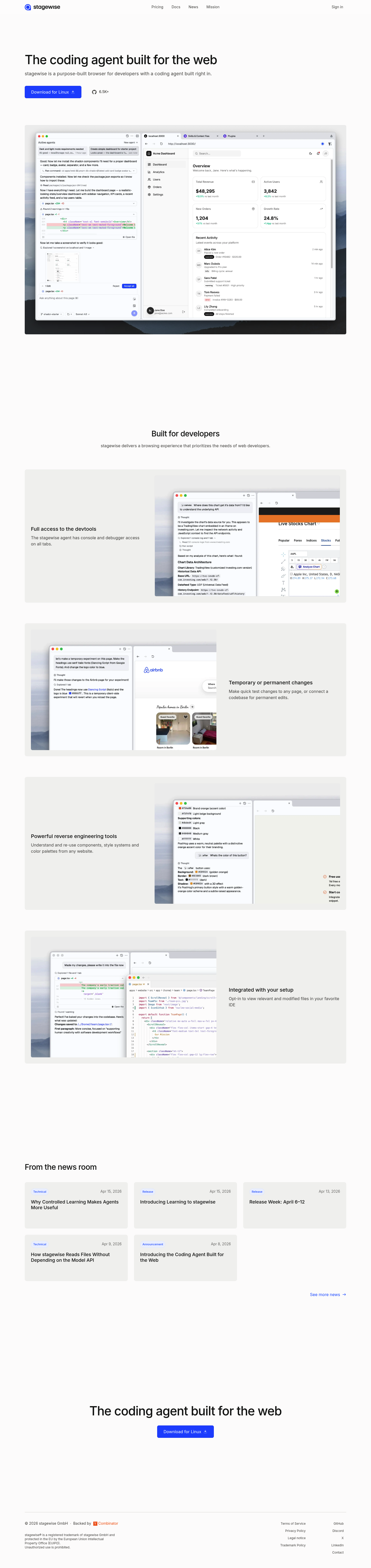 stagewise screenshot