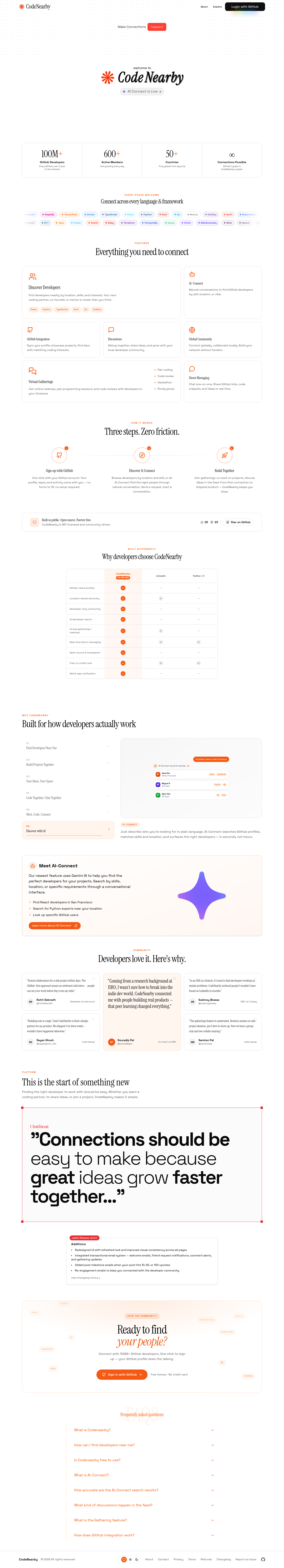 CodeNearby 2.0 screenshot