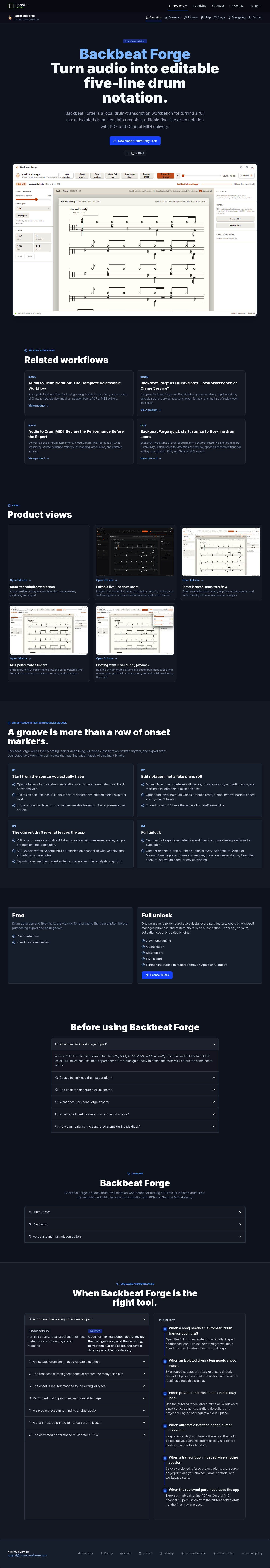 Backbeat Forge screenshot