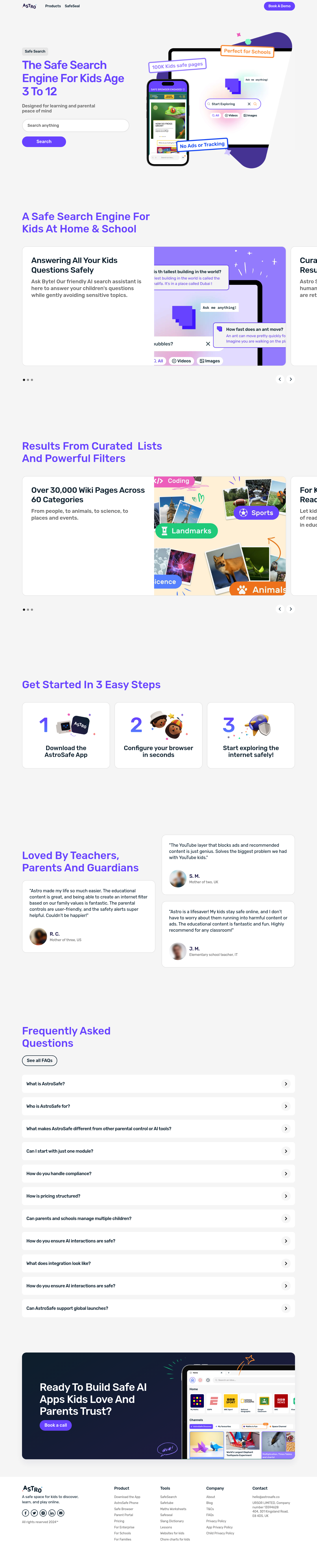 AstroSafe Search screenshot