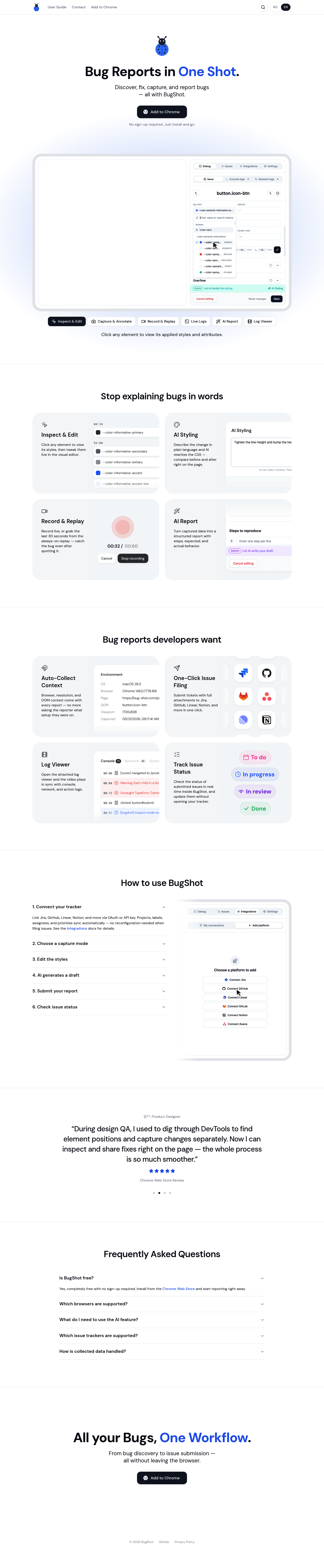 BugShot screenshot