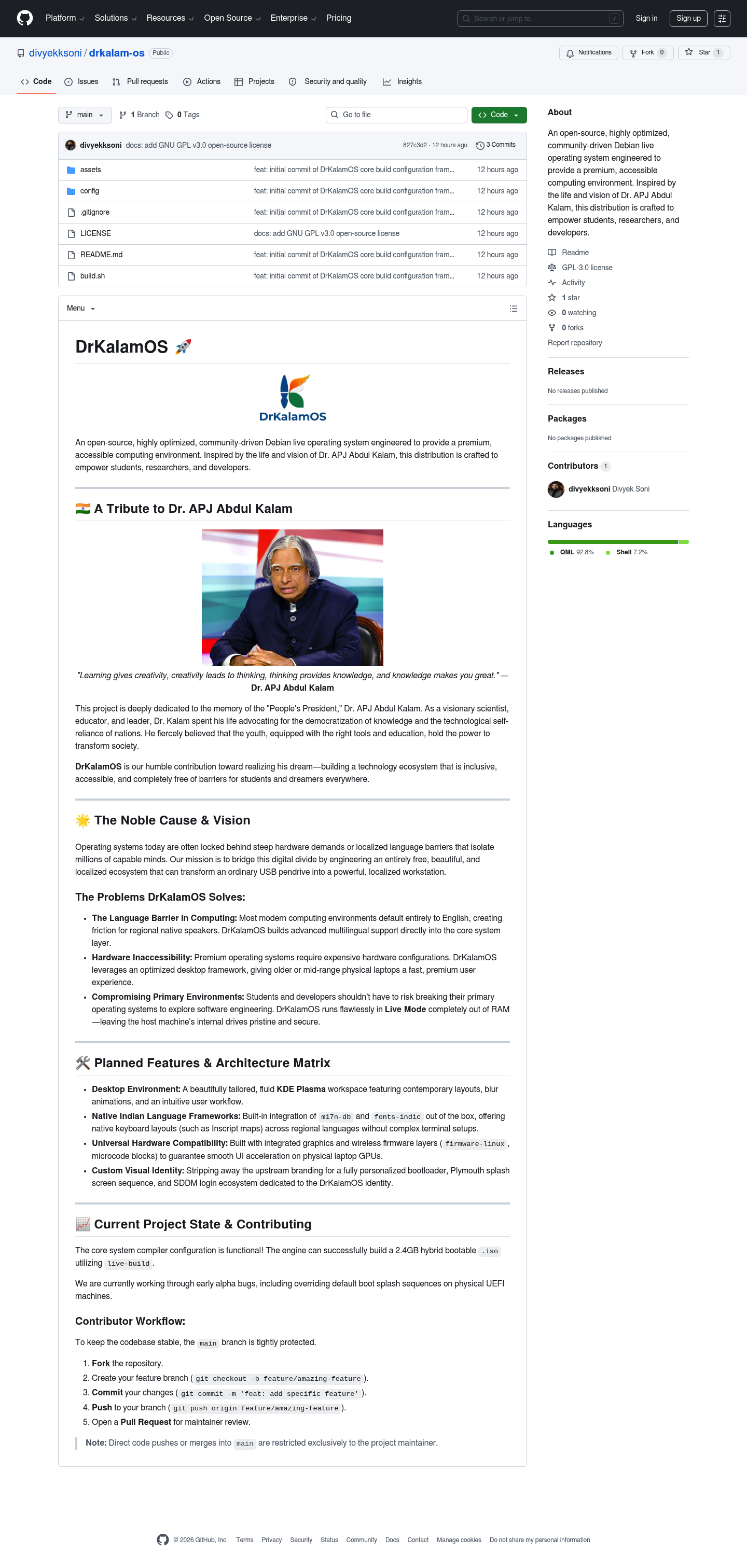 Dr Kalam OS screenshot