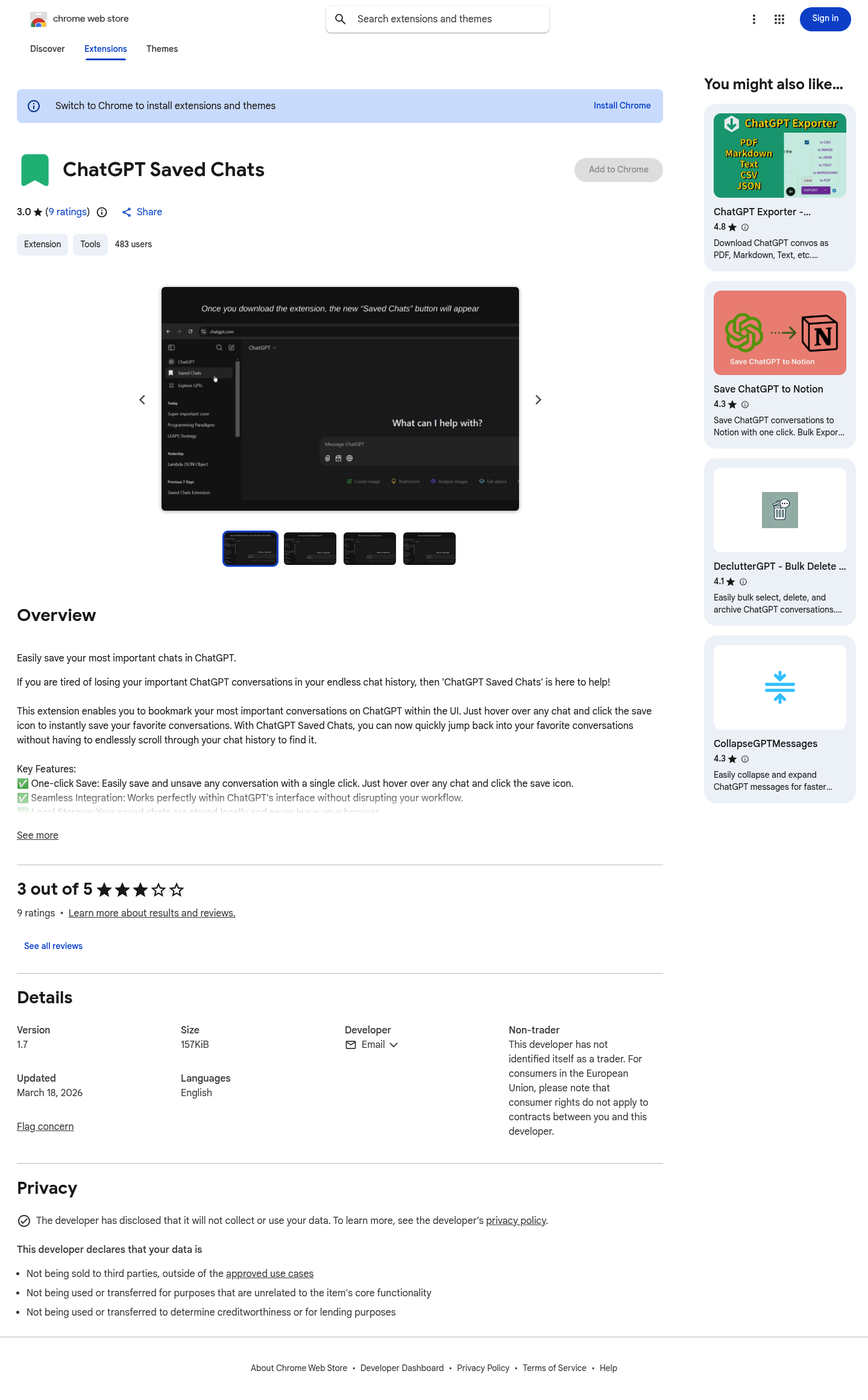 Chromewebstore screenshot