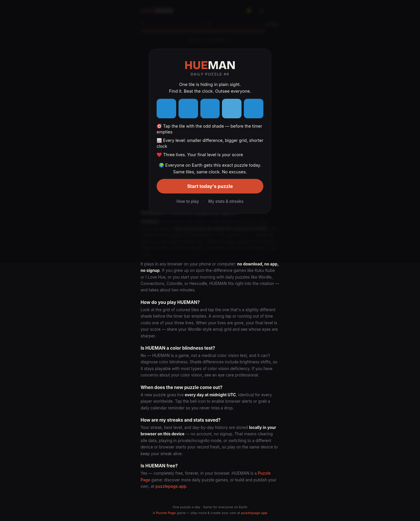How Hueman Are You? screenshot