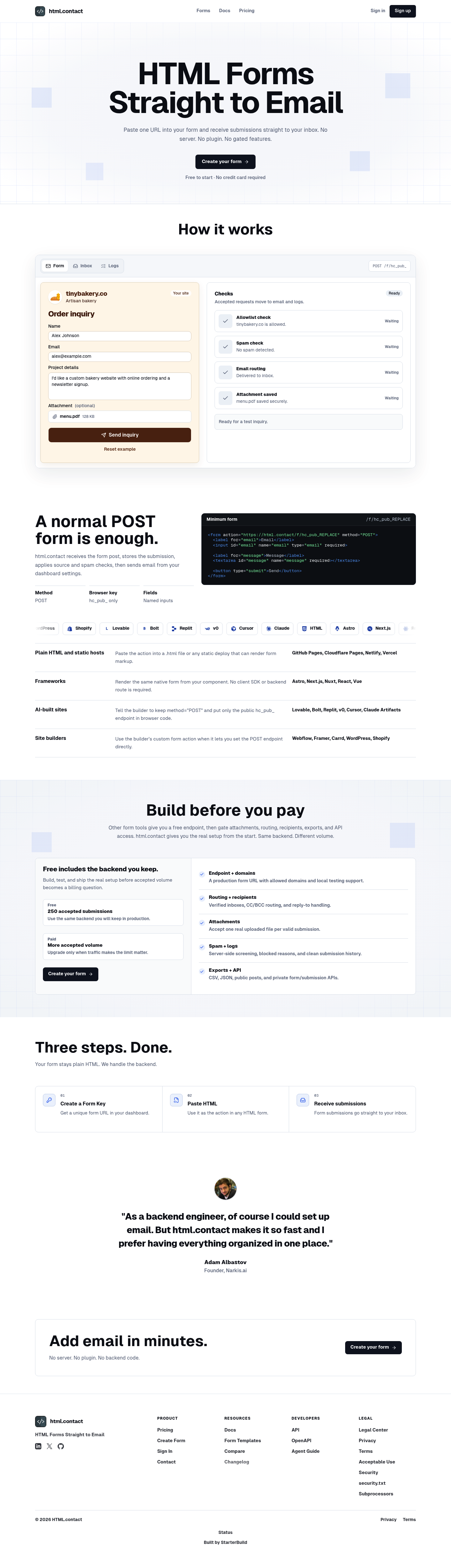 html.contact screenshot