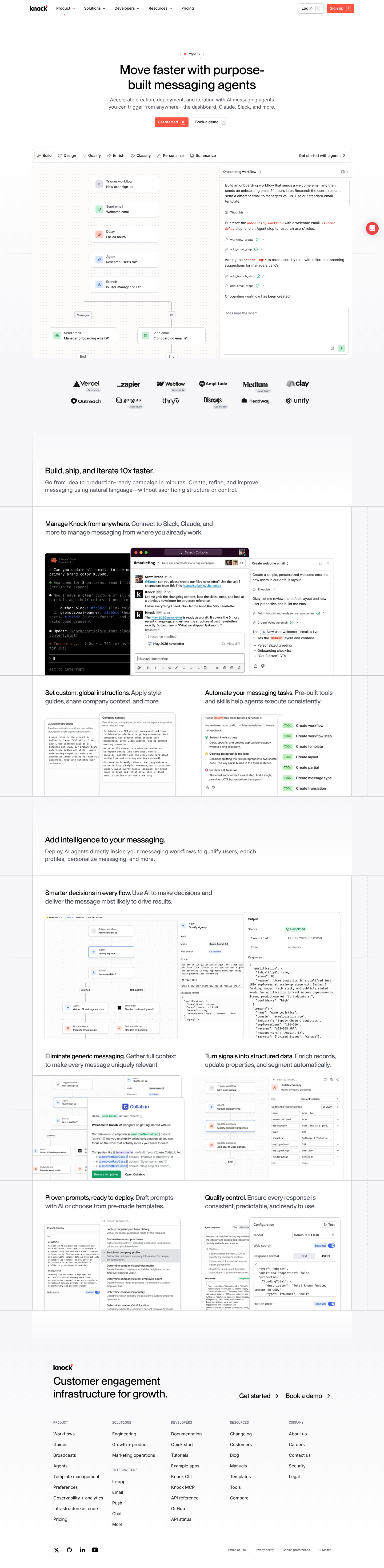 Knock agent for Slack screenshot