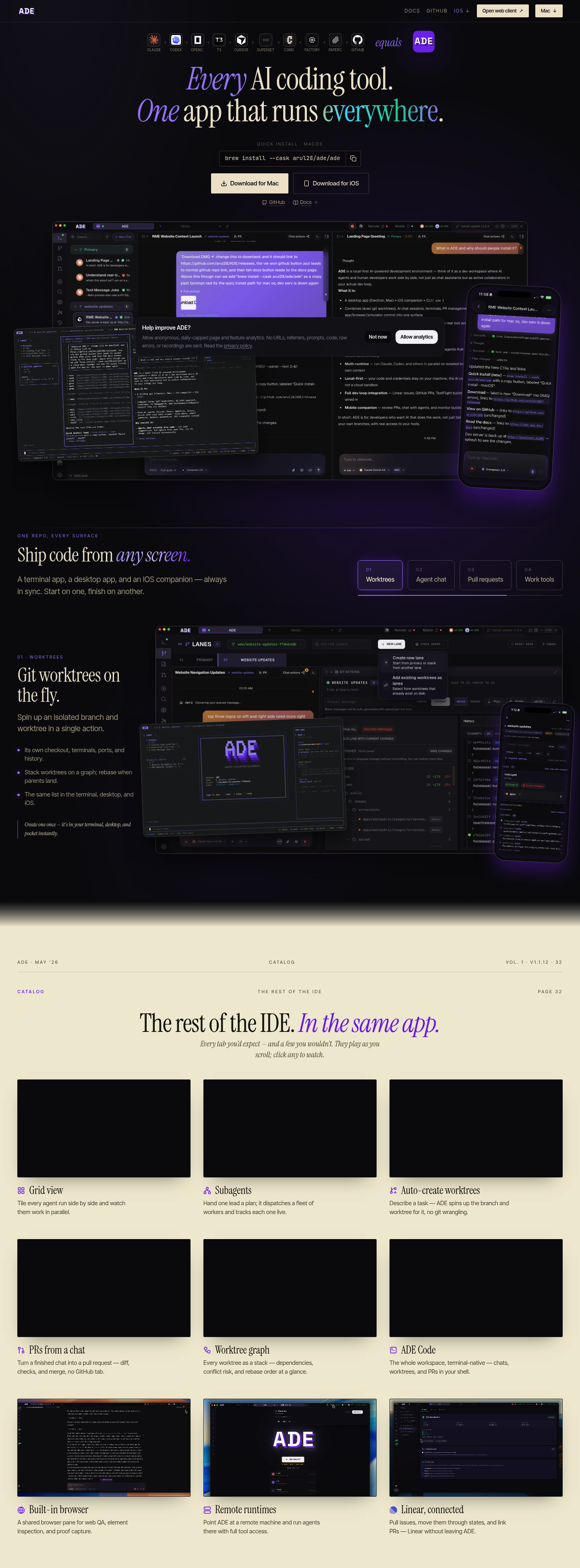 ADE screenshot