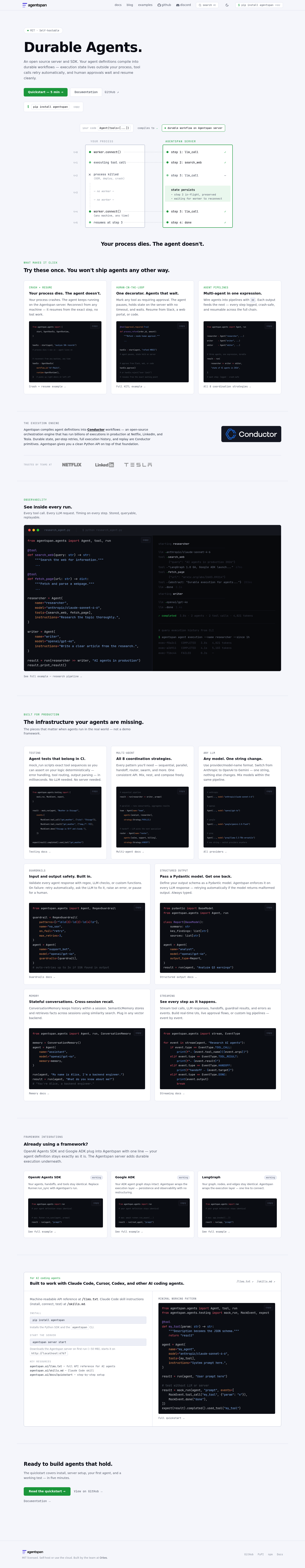 Agentspan screenshot