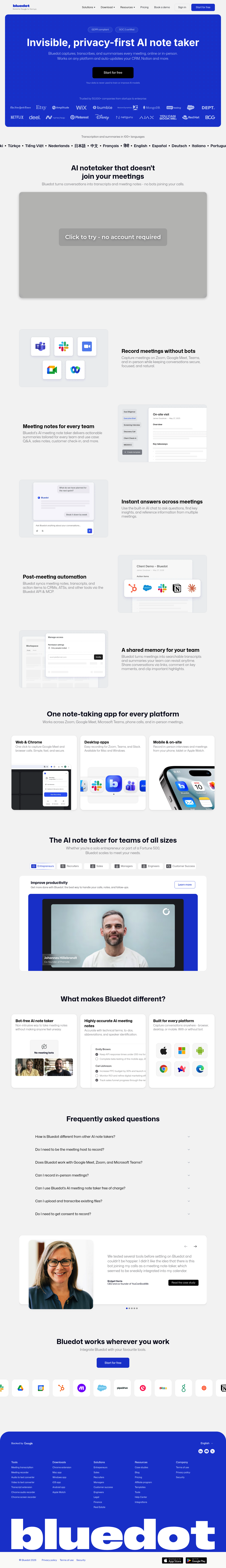 Bluedot 2.1 screenshot