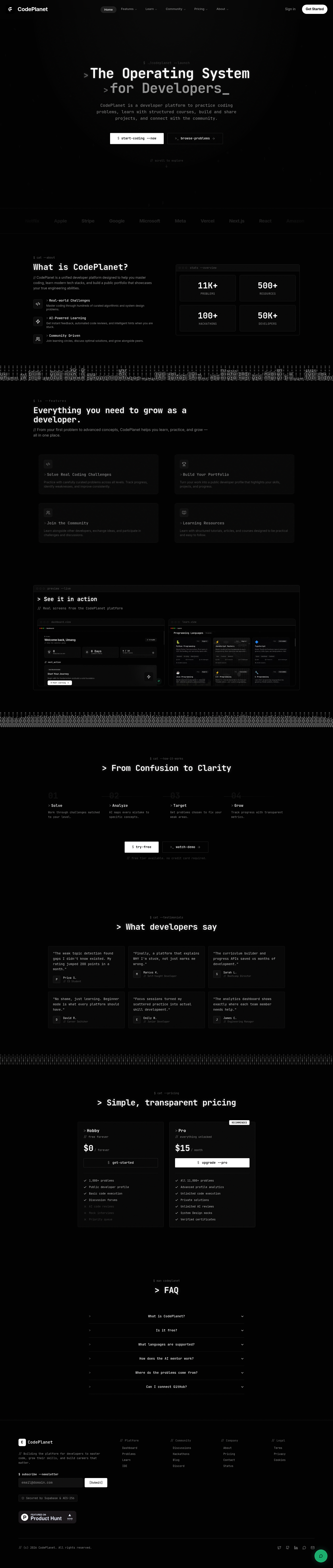 CodePlanet screenshot