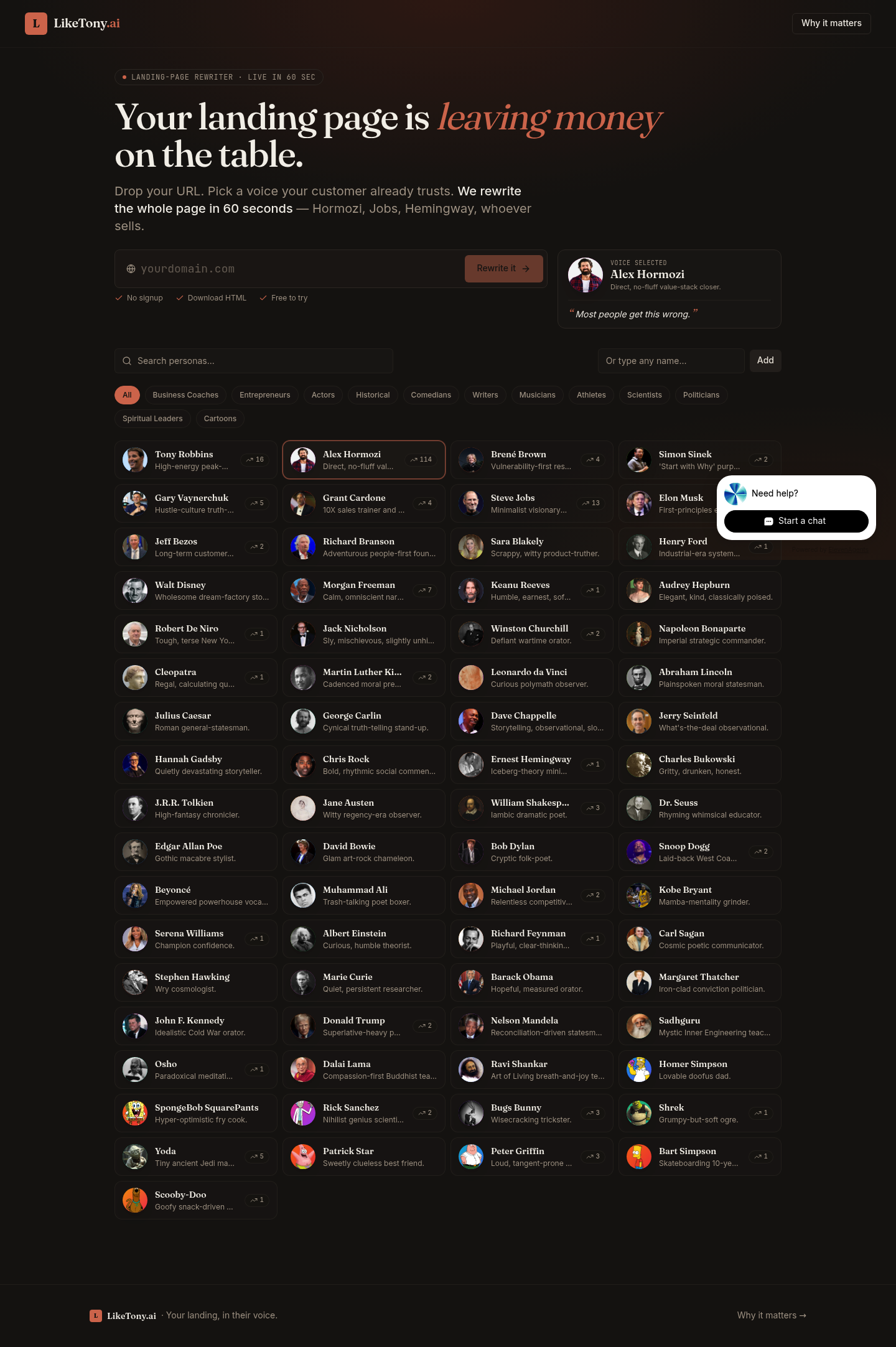 LikeTony.ai screenshot