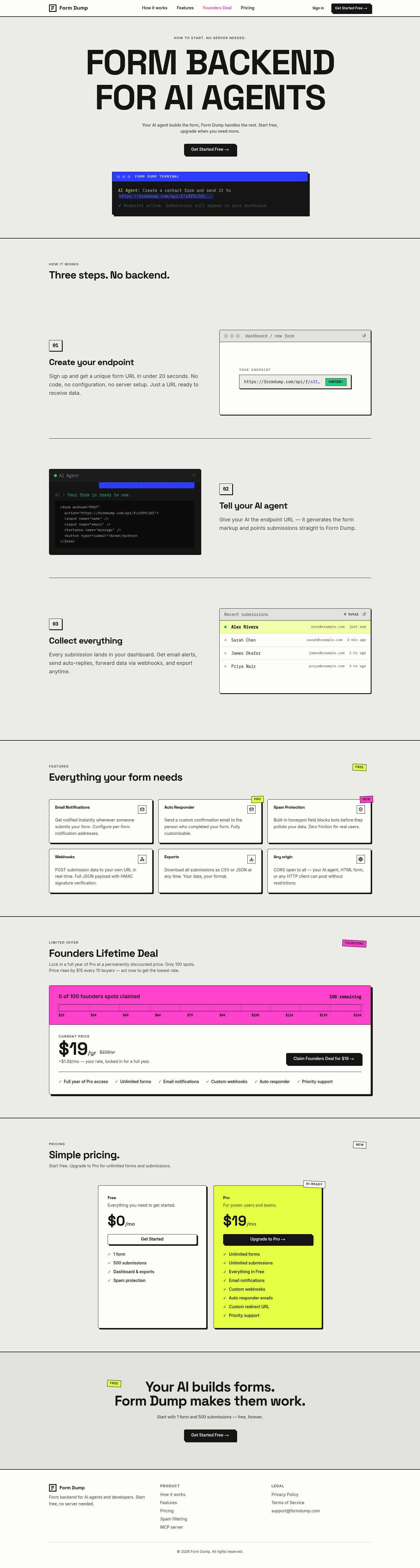 Form Dump screenshot