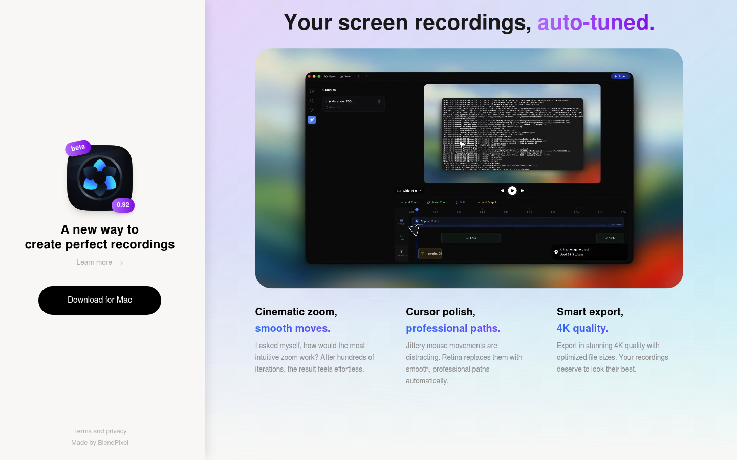 Retina screenshot