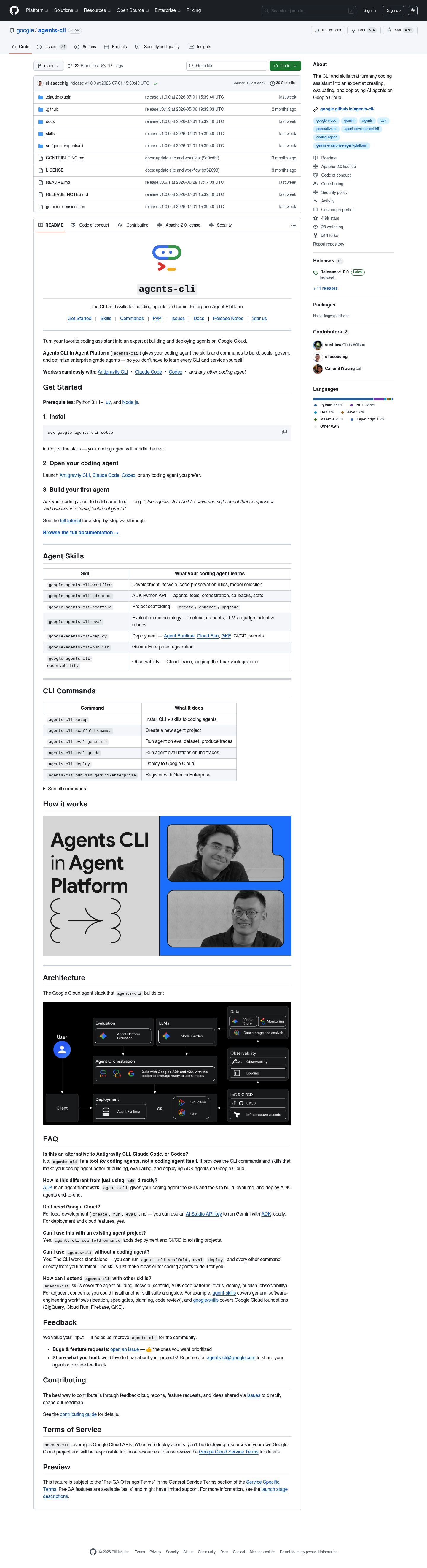 agents-cli screenshot