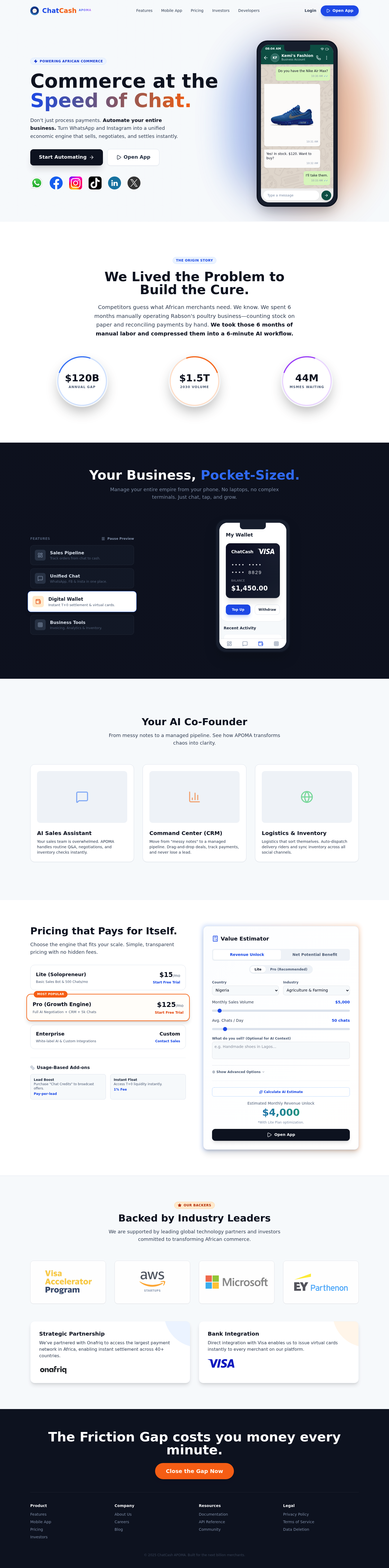 Chat Cash screenshot
