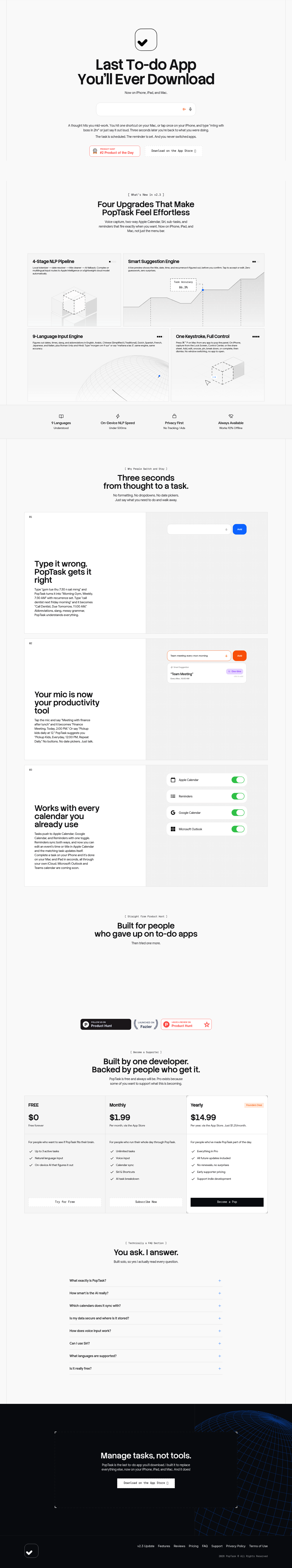 PopTask for Apple screenshot