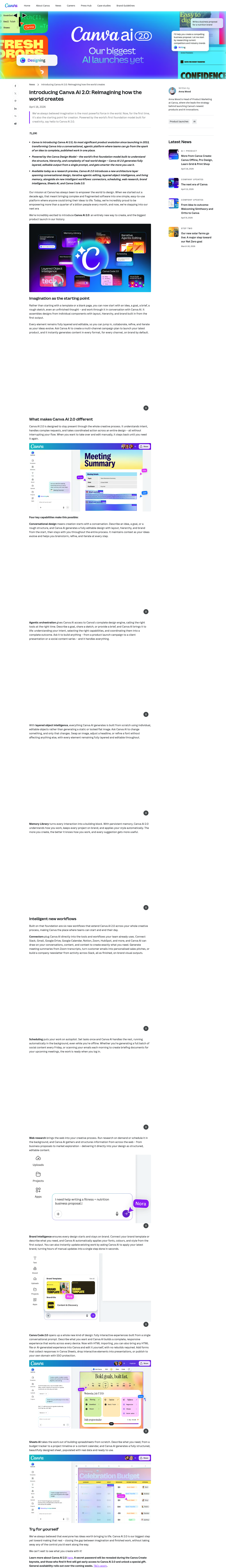 Canva AI 2.0 screenshot