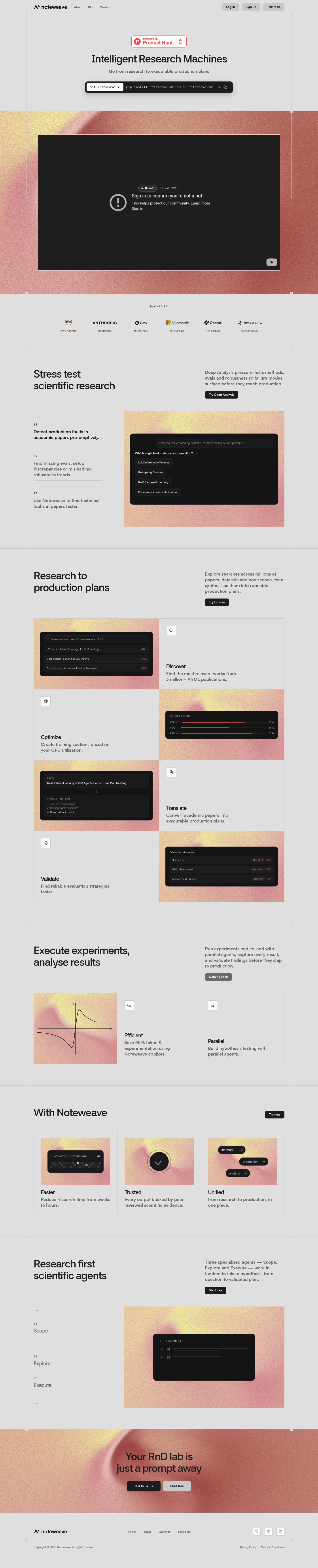 Noteweave screenshot