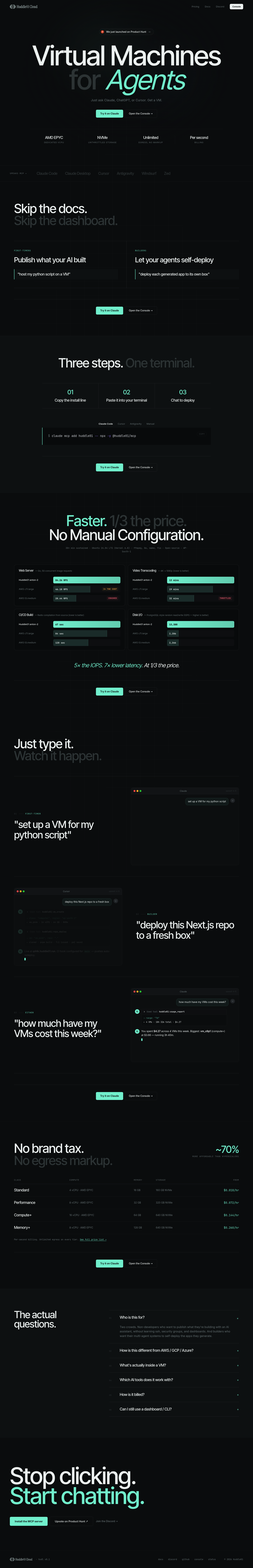 Huddle01 VMs screenshot